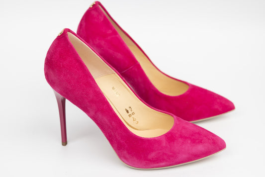 Pantofi dama piele naturală stiletto SALA 9457 Fuxia