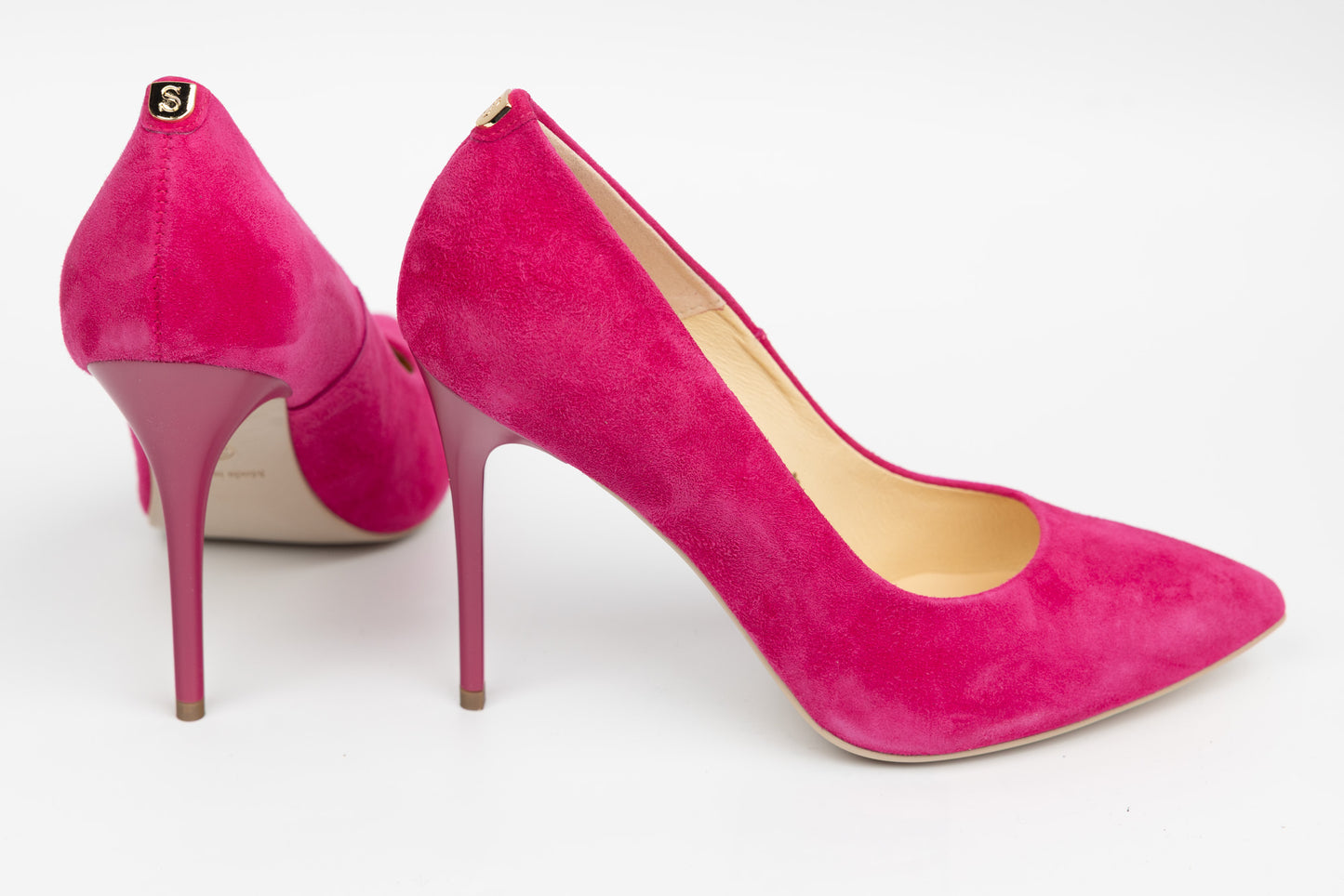 Pantofi dama piele naturală stiletto SALA 9457 Fuxia