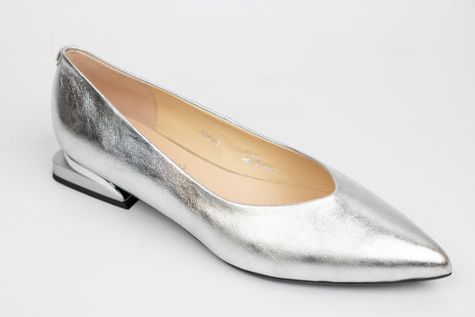 Pantofi dama eleganti piele naturala SALA 20645 Argintiu
