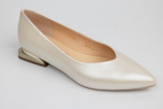 Pantofi dama eleganti piele naturala SALA 20645 crem