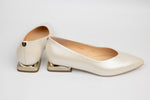 Pantofi dama eleganti piele naturala SALA 20645 crem