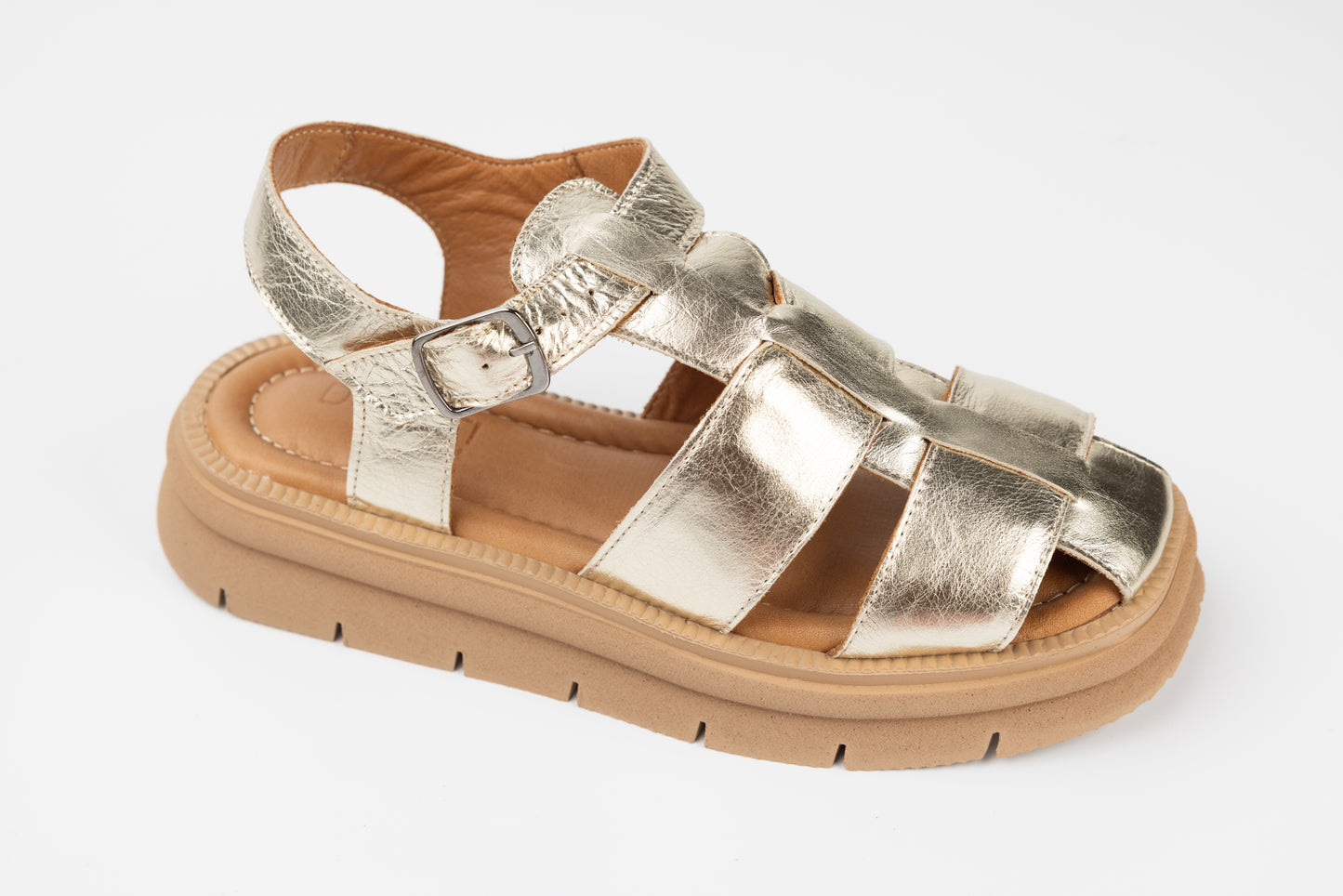 Women's genuine leather sandals DOGATI 065-752 Gold