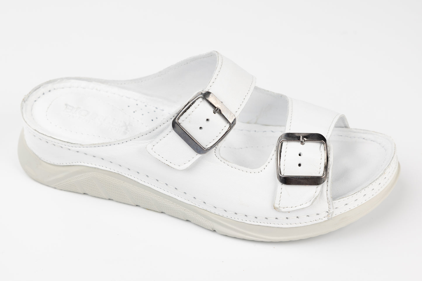 Saboti dama piele naturală DOGATI 6099 Alb