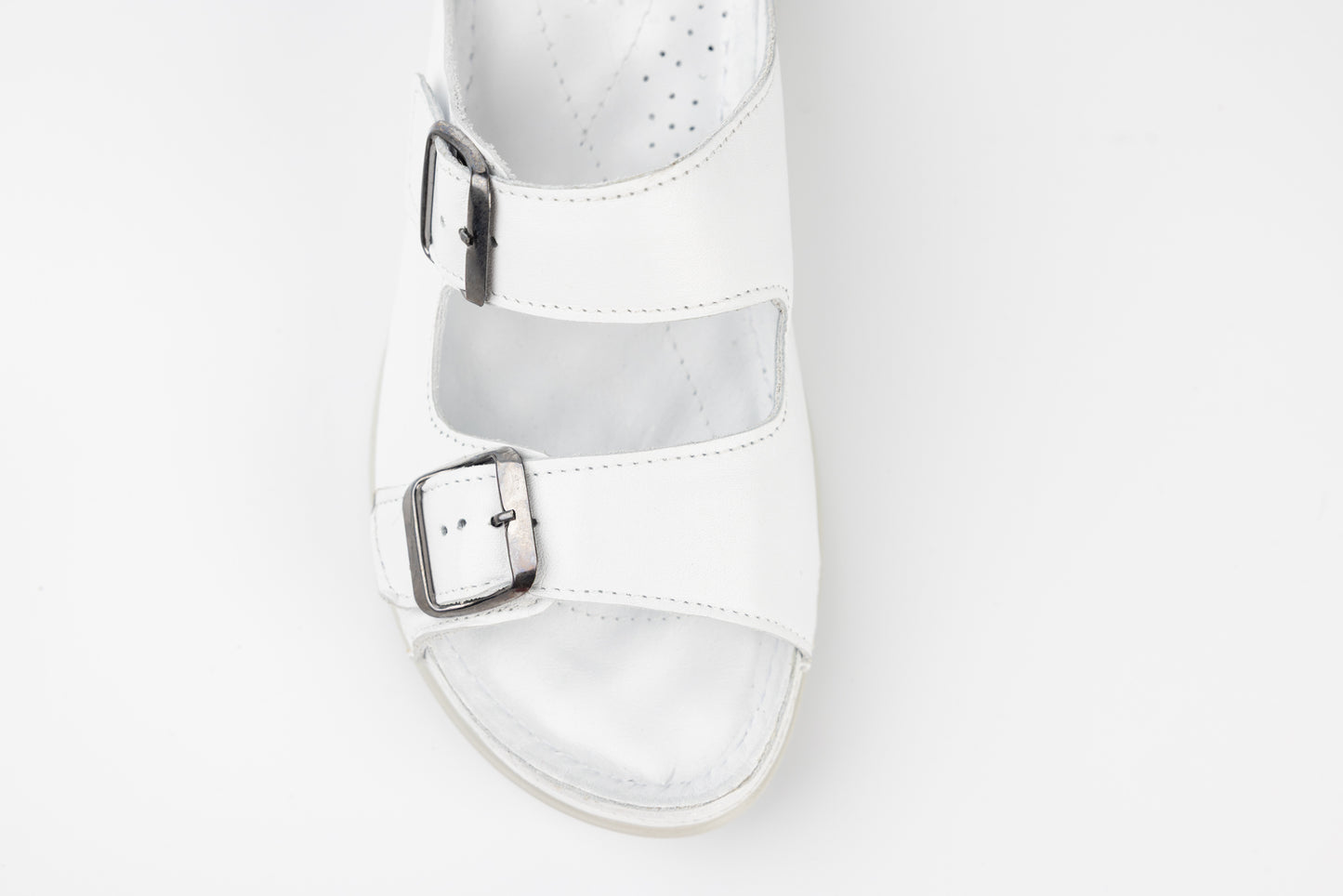 Saboti dama piele naturală DOGATI 6099 Alb