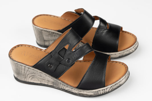 Saboți damă piele naturală ANNA VIOTI 609 N