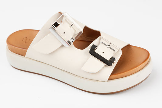 Saboți damă piele naturală ANNA VIOTI 2711 Crem