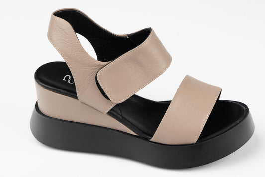 Sandale dama piele naturală ortopedice ANNA VIOTI 840 Vizon