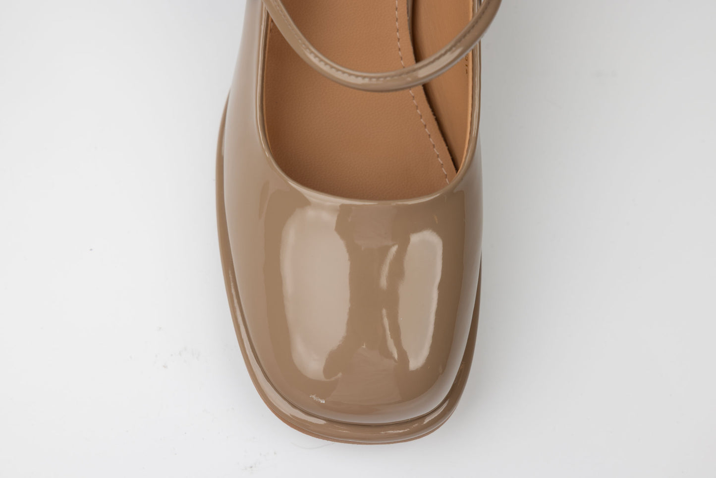 Pantofi dama piele naturală lăcuită FORMAZIONE 312 Apricot lac