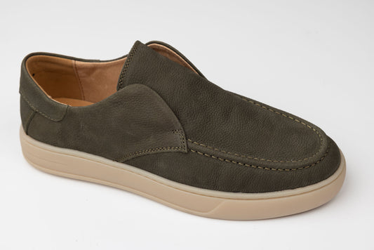 Men's sports shoes made of genuine leather FRANCO GERARDO 02-203 Green