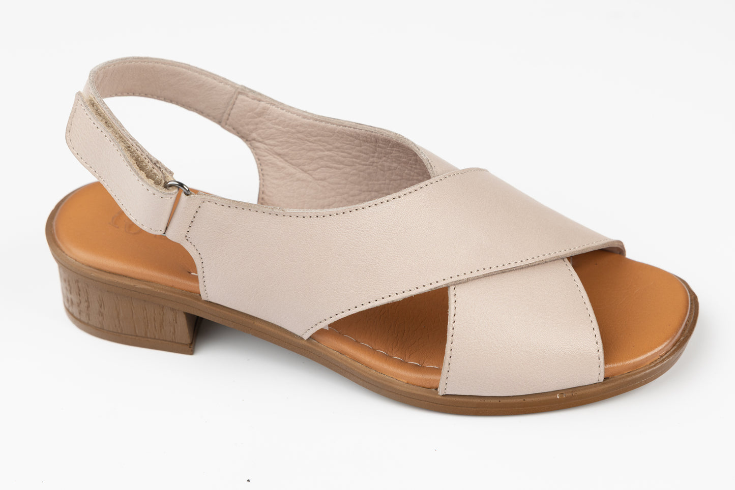 Women's genuine leather sandals ANNA VIOTI 6004 Grey