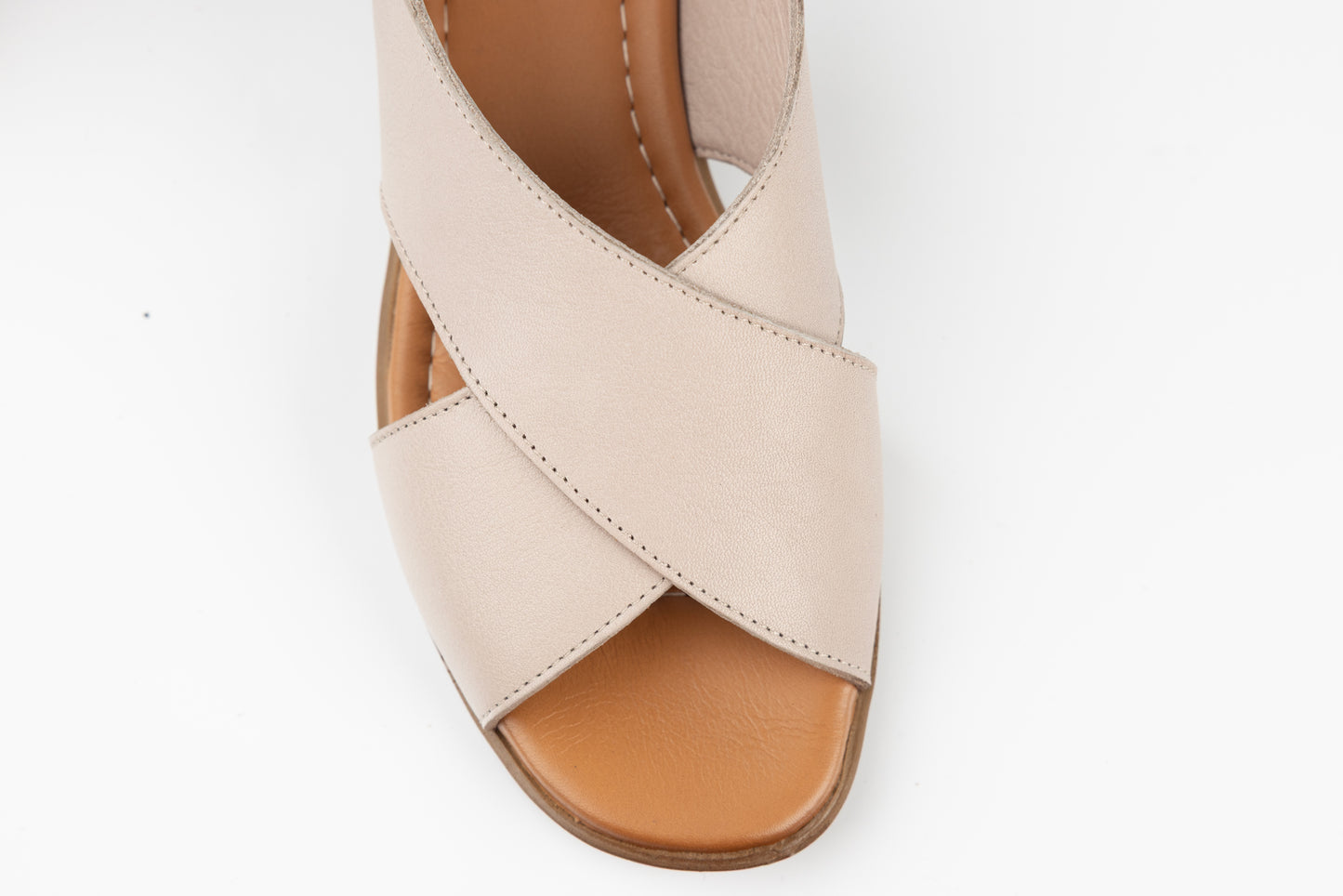 Women's genuine leather sandals ANNA VIOTI 6004 Grey