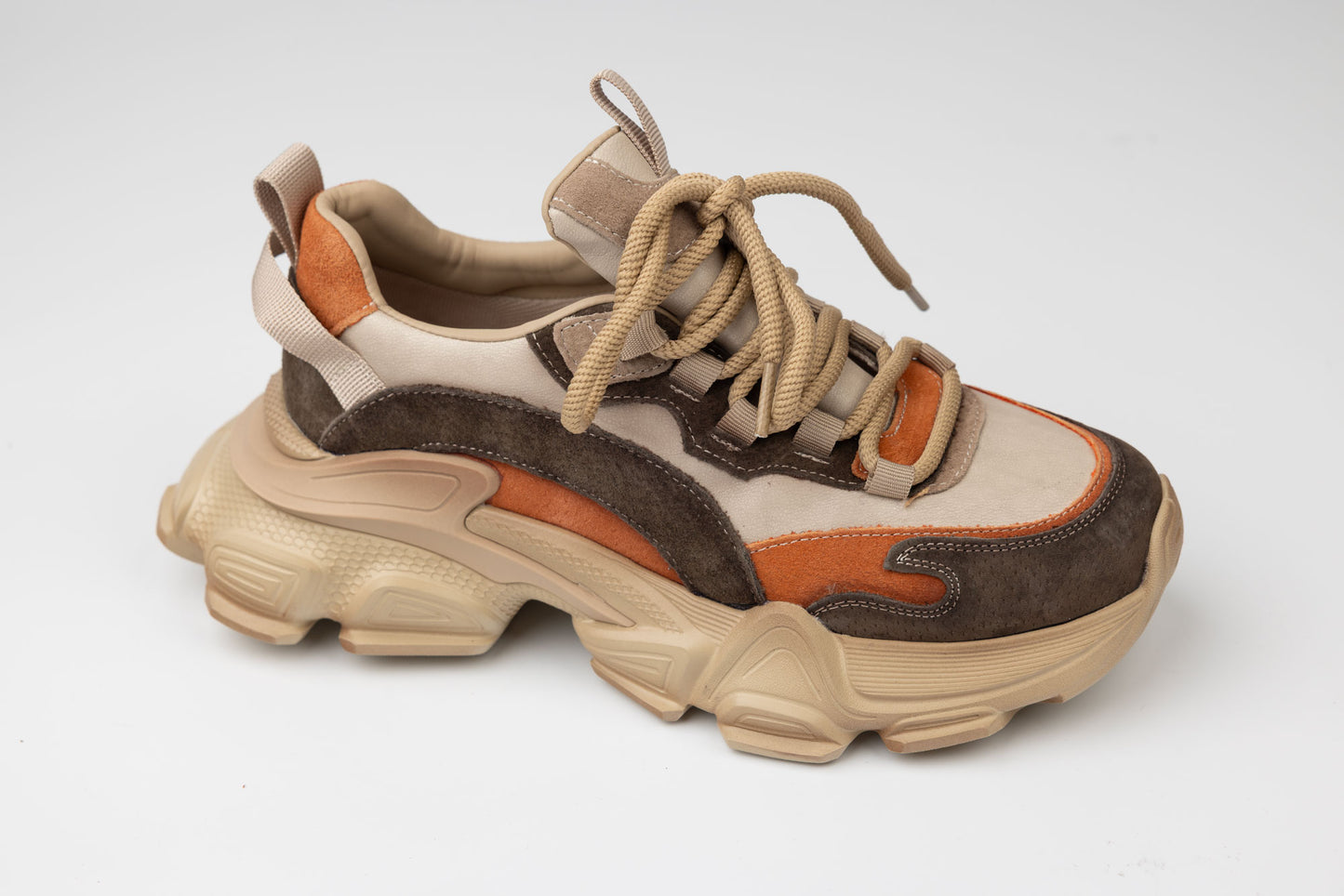Adidași damă piele naturală FRANCO GERARDO 5758 Crem