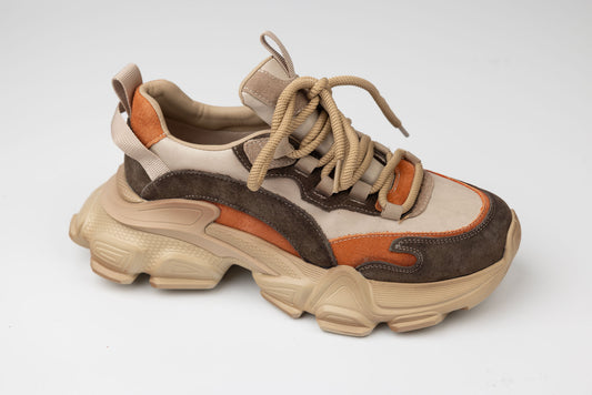 Adidași damă piele naturală FRANCO GERARDO 5758 Crem