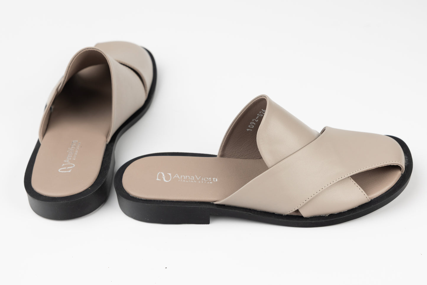 Saboti dama piele naturală ANNA VIOTI 1092 Grey