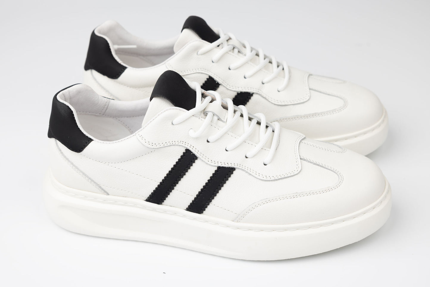 Men's casual genuine leather shoes FRANCO GERARDO 02-208 White N