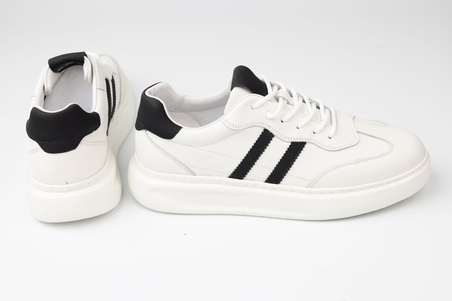 Men's casual genuine leather shoes FRANCO GERARDO 02-208 White N