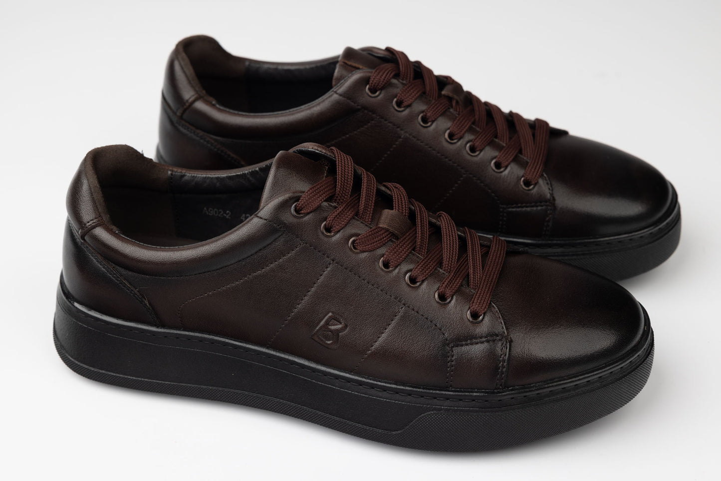 Men's casual shoes made of genuine leather FRANCO GERARDO 902 Brown