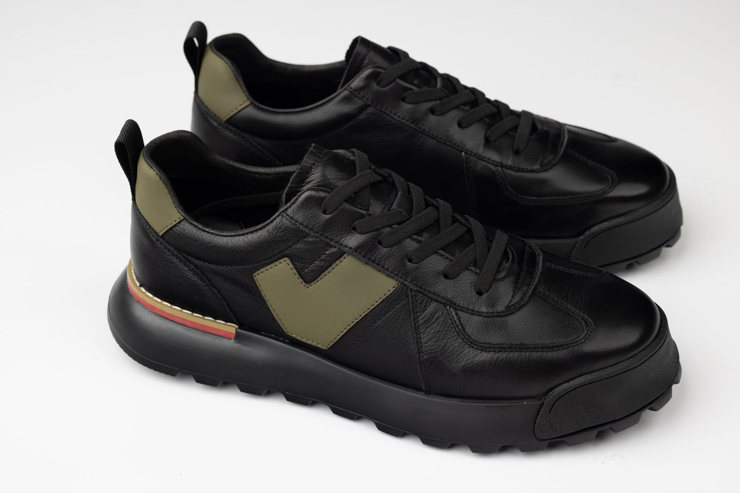 Men's casual genuine leather shoes FRANCO GERARDO 02-206 N