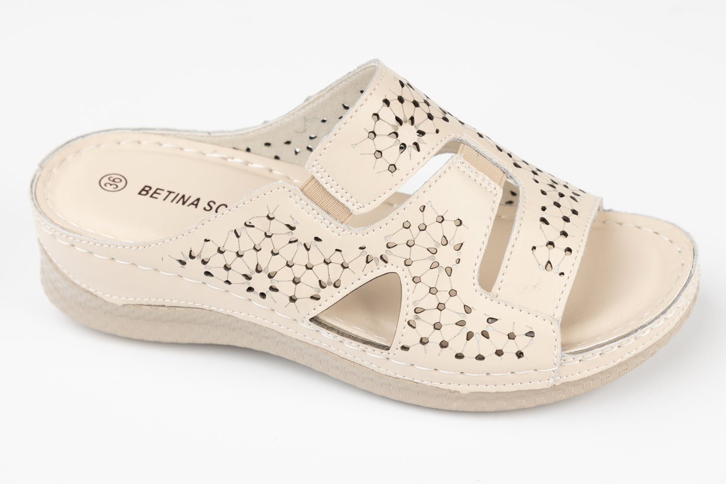 Saboti dama comfort piele naturală 017-2 Bej