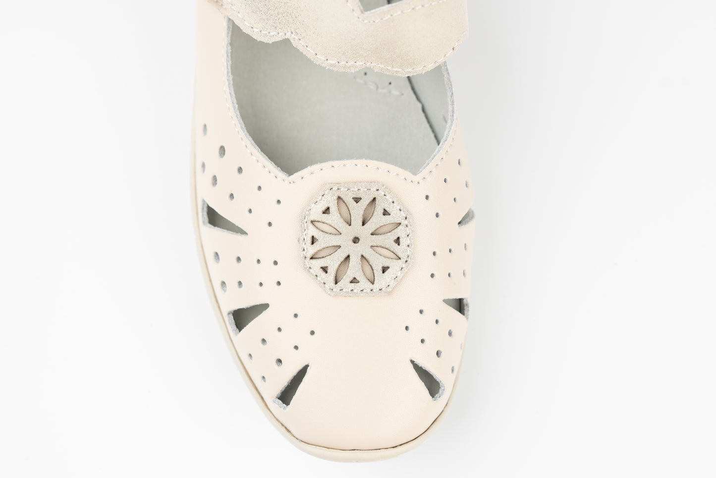 Women's genuine leather shoes BETINA 24-025 Beige