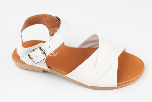 Sandale dama piele naturală PREGO 4269 Alb