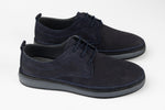 Pantofi barbati piele naturală întoarsă GORETTI Blue vel perf