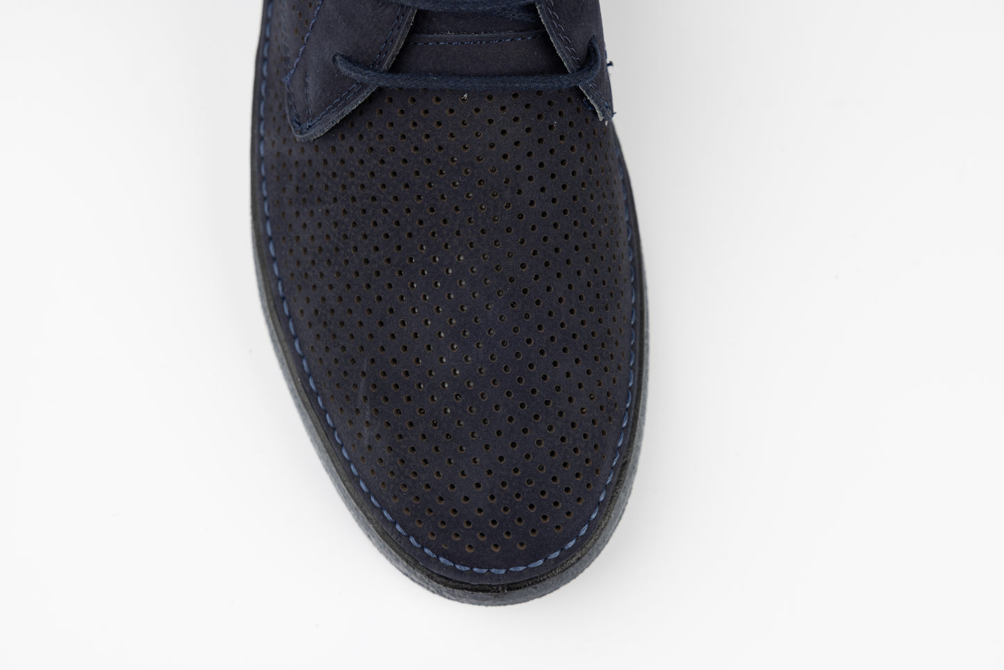 Men's shoes genuine suede leather GORETTI Blue vel perf