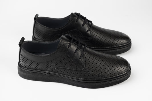 Pantofi barbati piele naturală GORETTI 69-321 N perf