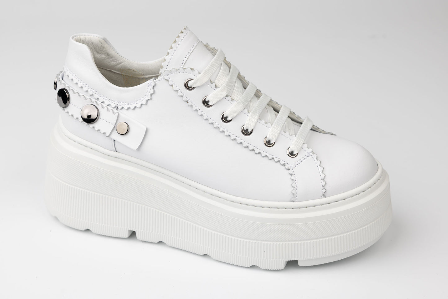 Pantofi damă piele naturală ortopedici PERLA 3998 Alb