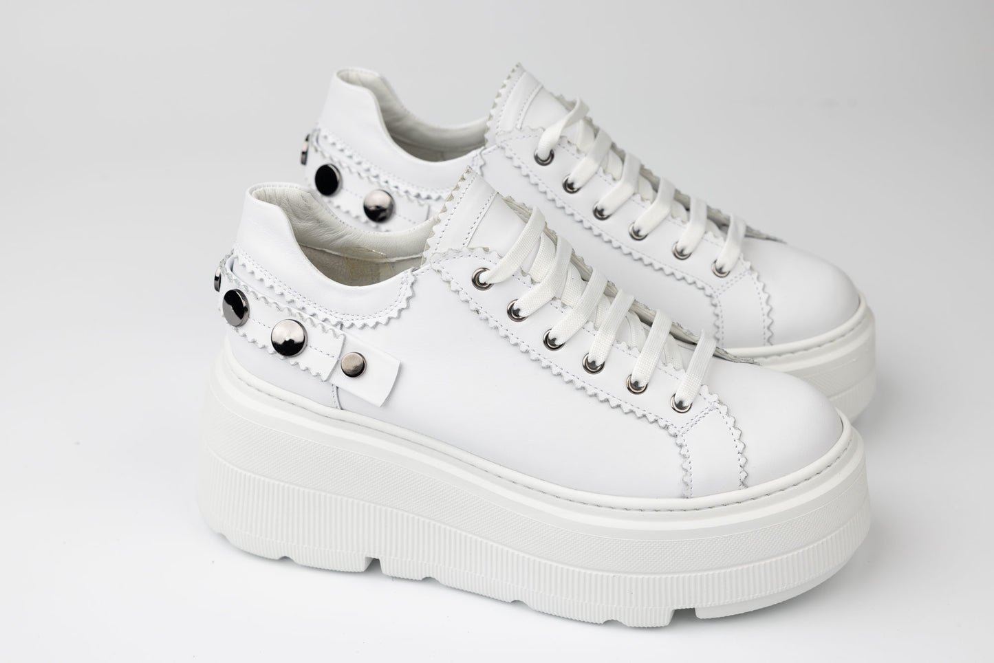 Pantofi damă piele naturală ortopedici PERLA 3998 Alb