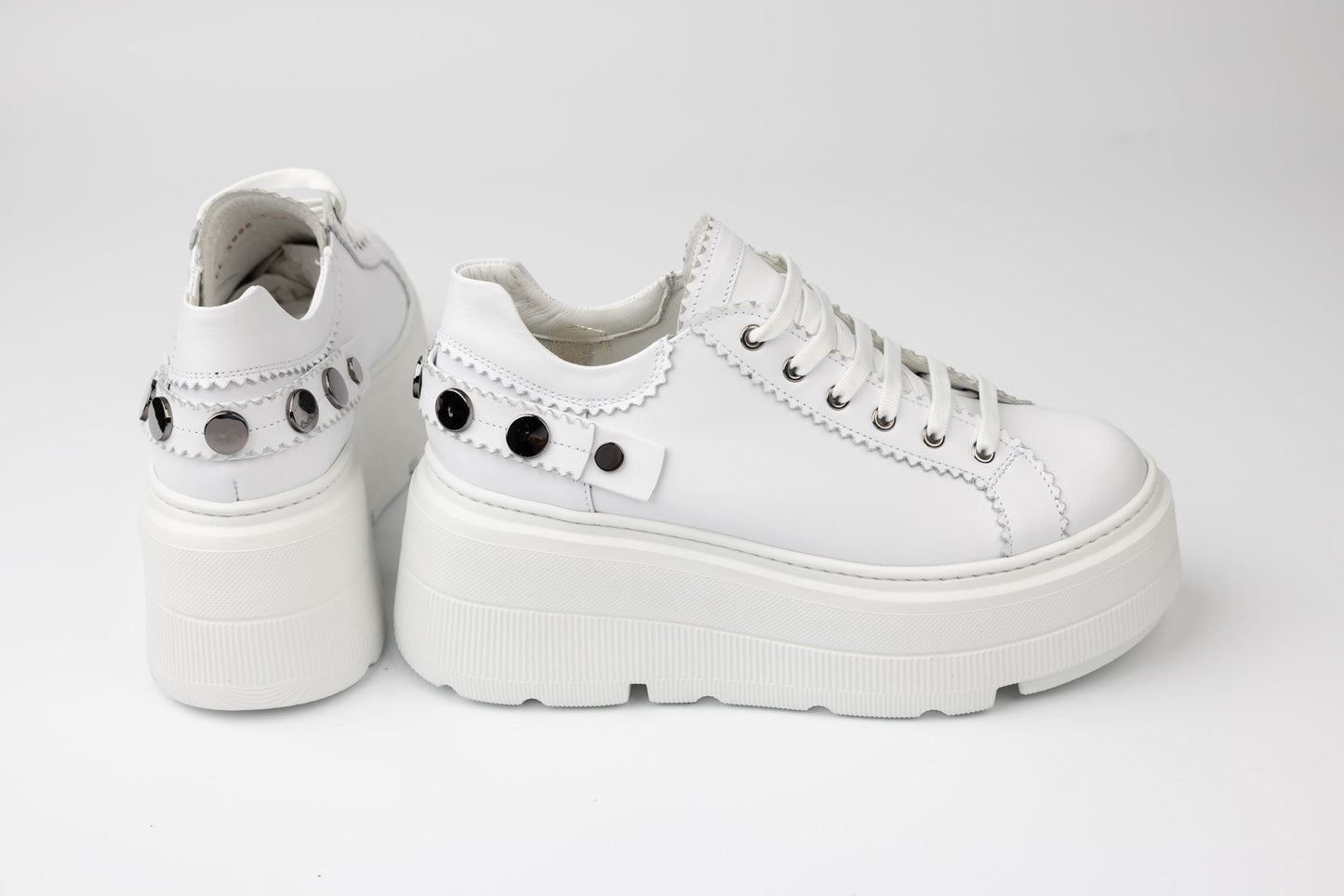 Pantofi damă piele naturală ortopedici PERLA 3998 Alb