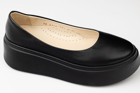 Pantofi damă piele naturală ortopedici PERLA 3146 Negru