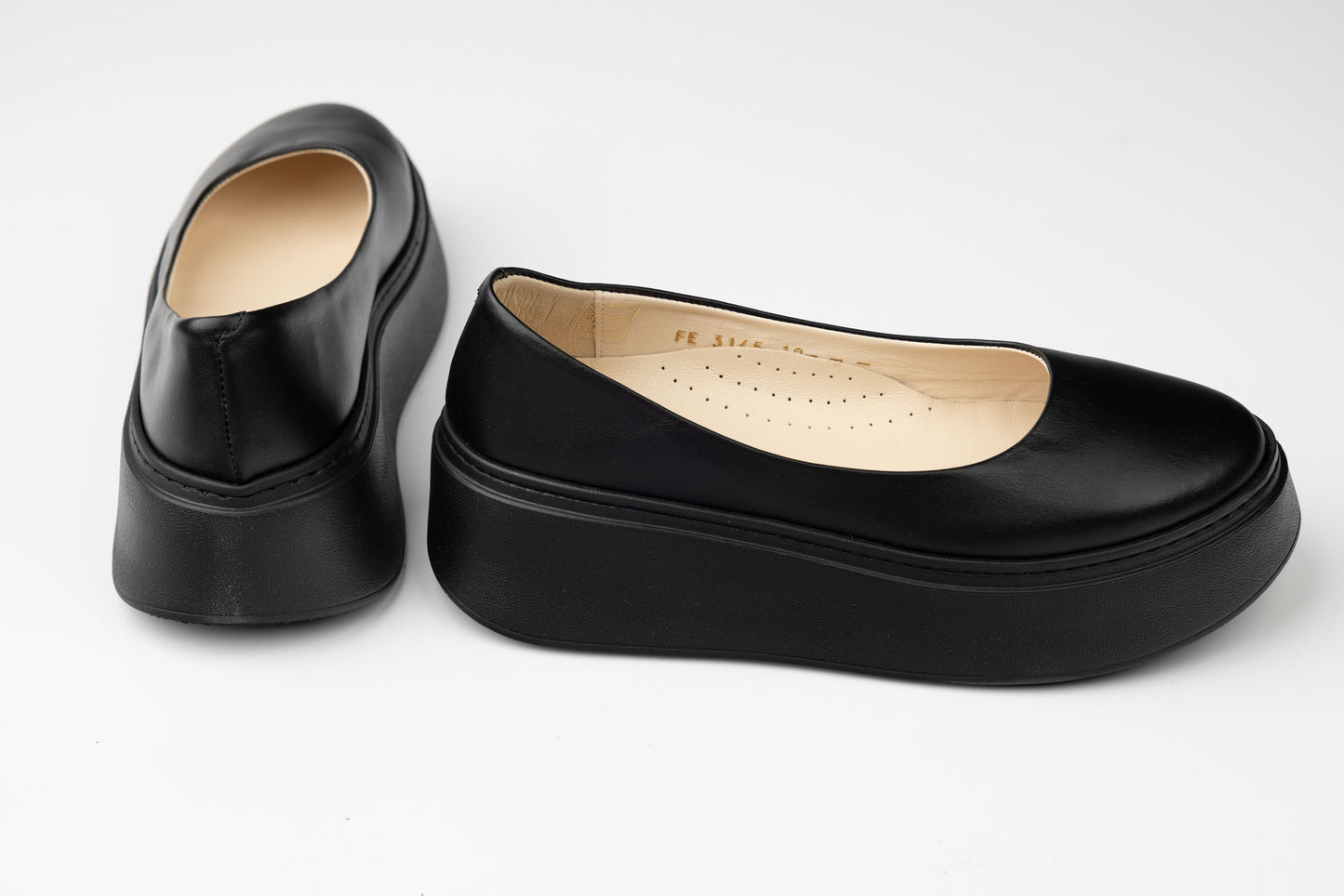 Pantofi damă piele naturală ortopedici PERLA 3146 Negru