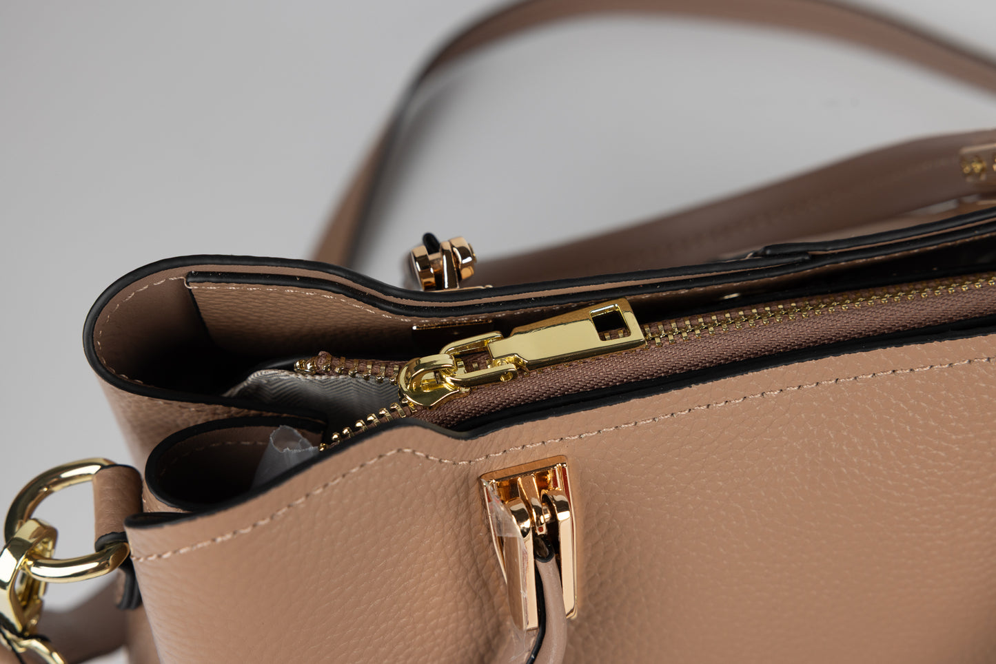 Women's genuine leather bag FENIX FASHION 33-33 Khaki