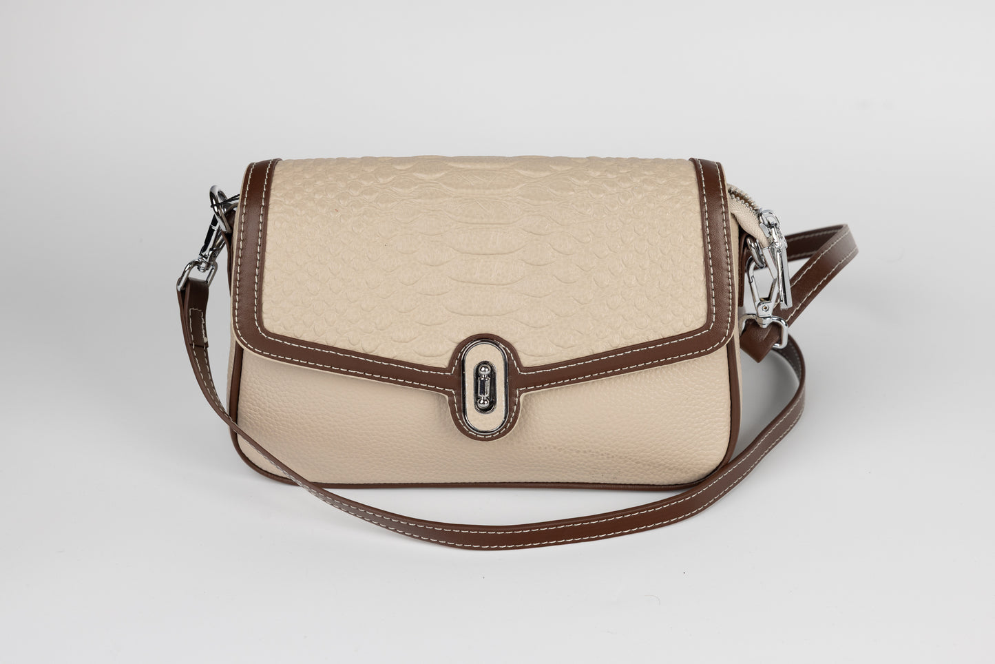 Women's genuine leather bag FENIX FASHION 44 Apricot