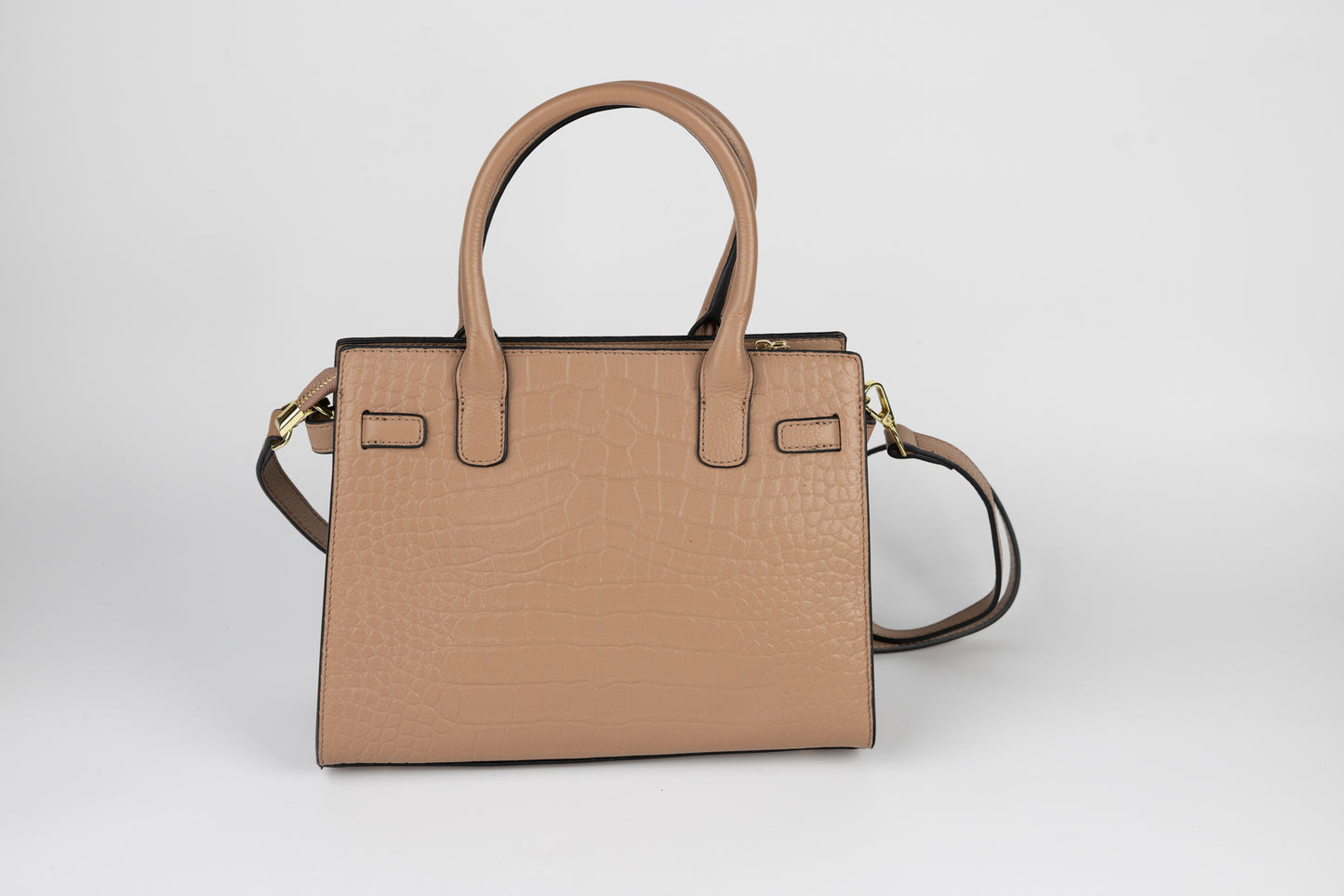 Women's genuine leather bag FENIX FASHION 6789 Khaki