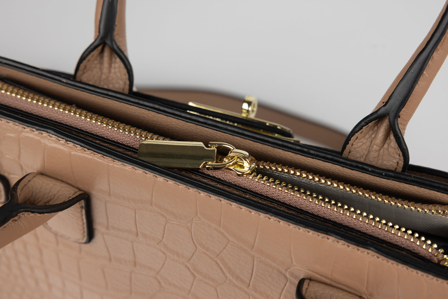 Women's genuine leather bag FENIX FASHION 6789 Khaki