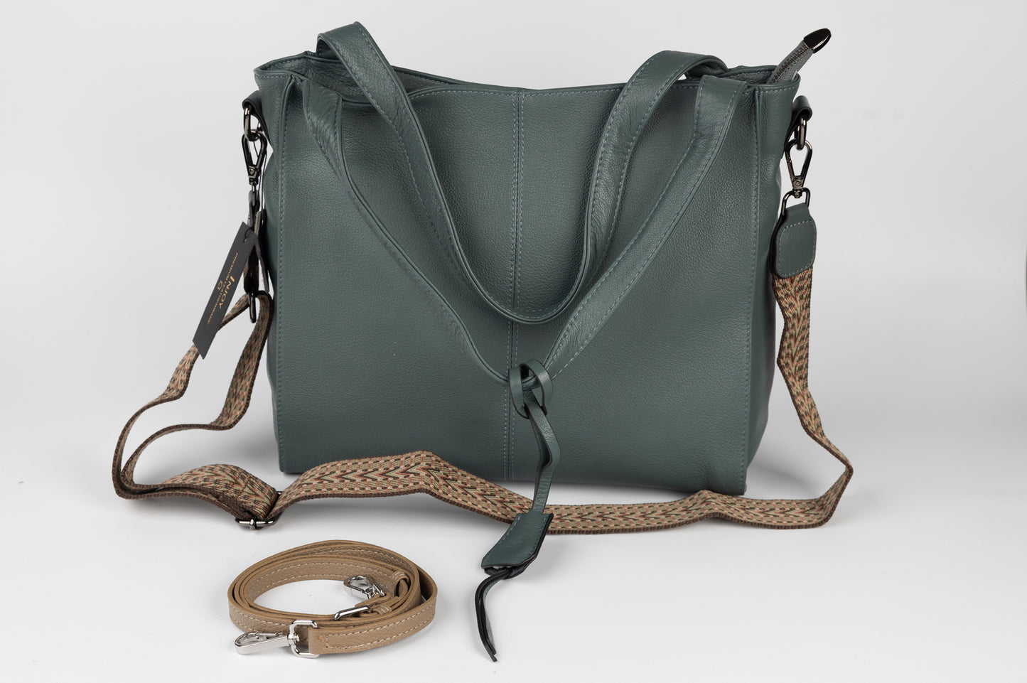 Women's genuine leather bag FENIX FASHION 2026 Blue