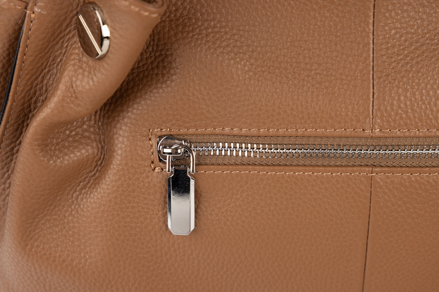 Women's genuine leather bag FENIX FASHION 58818 Khaki