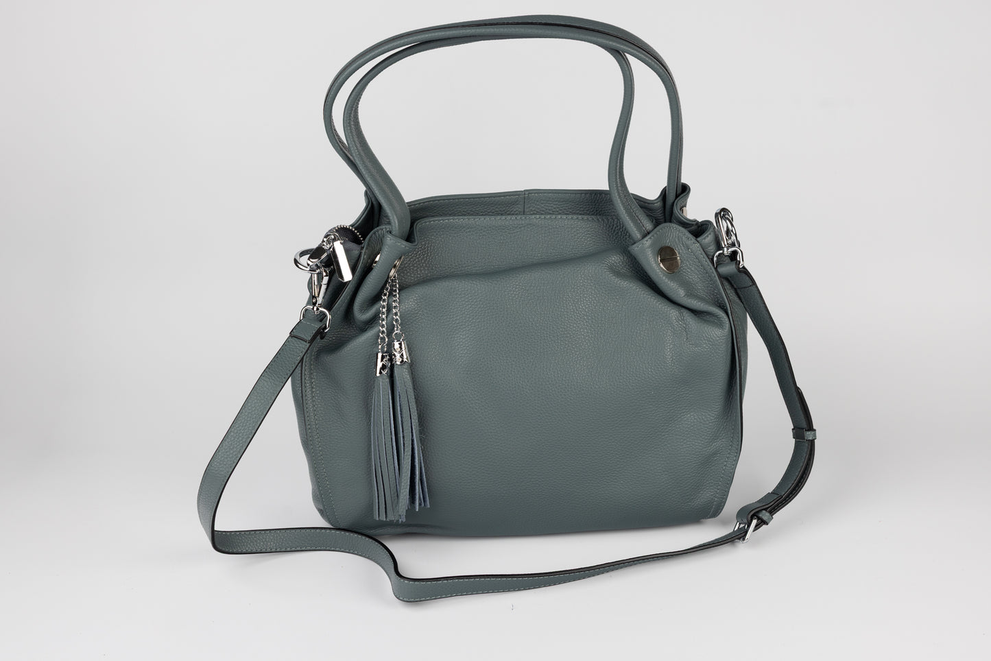 Women's genuine leather bag FENIX FASHION 58818b Blue