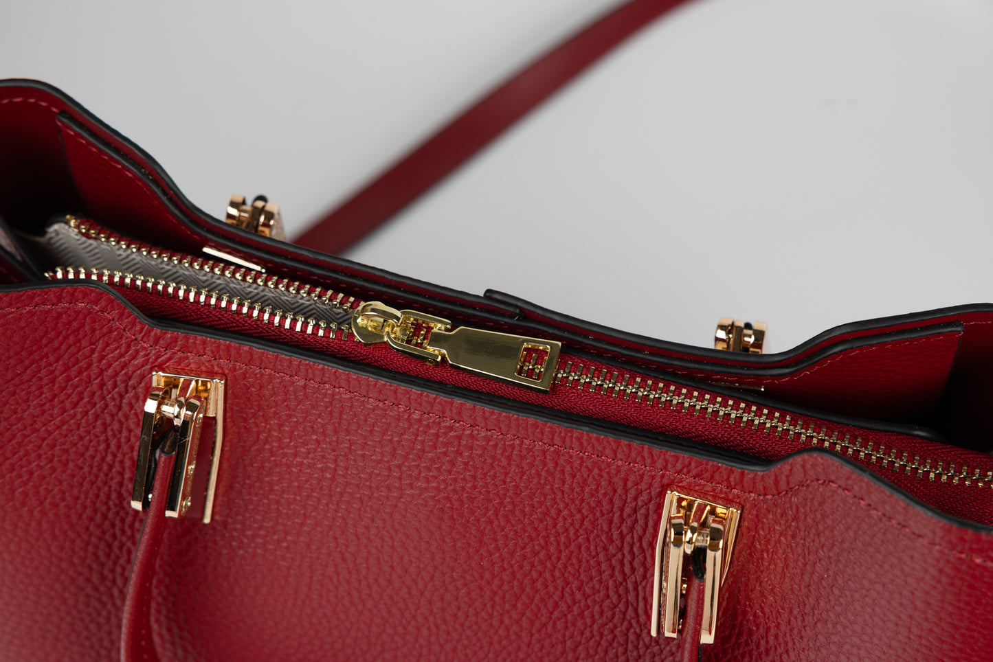 Women's genuine leather bag FENIX FASHION 33-33 Wine