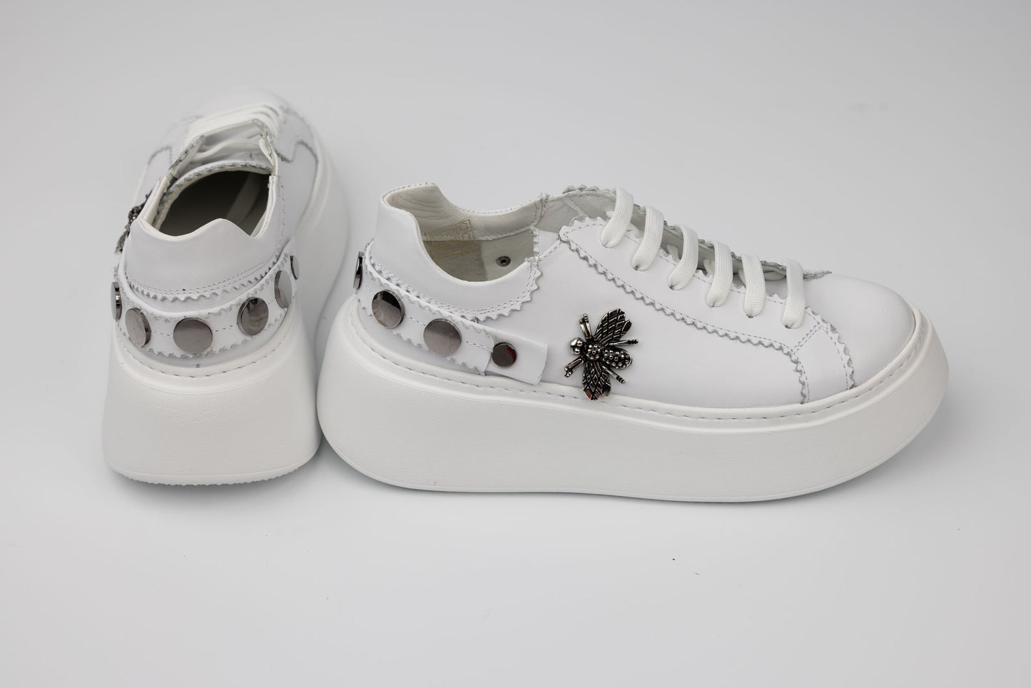 Pantofi damă piele naturală ortopedici PERLA 4087 Alb