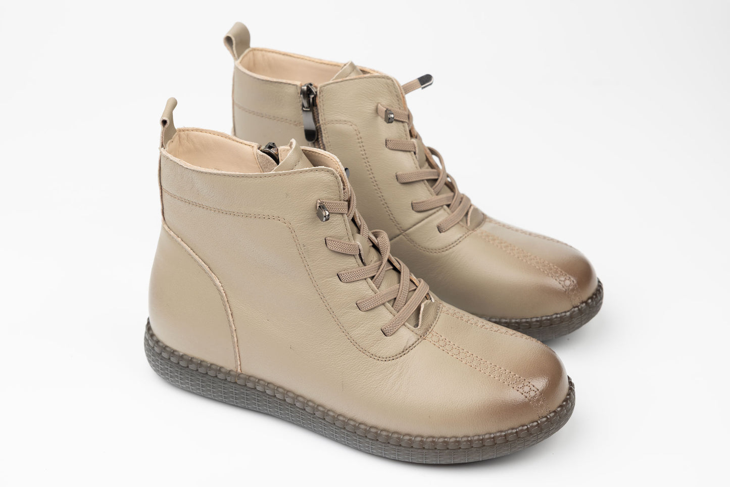 Ghete damă piele naturală BETINA 20320-5 Taupe