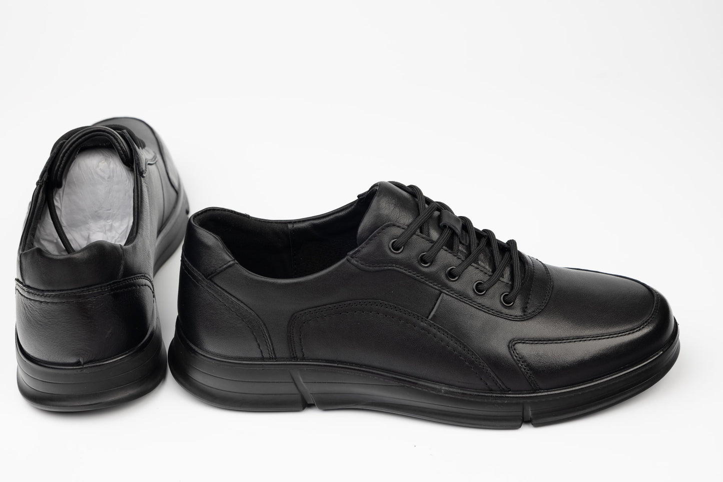 Pantofi bărbați piele naturală JOHAN 2505 N box