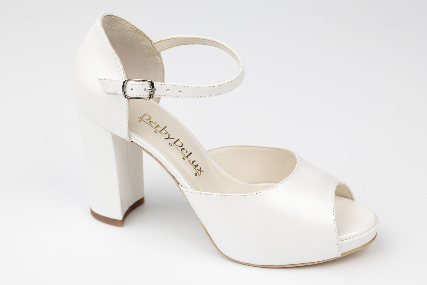 Sandale mireasa piele naturala NINA OCHINNI 304-1 Alb