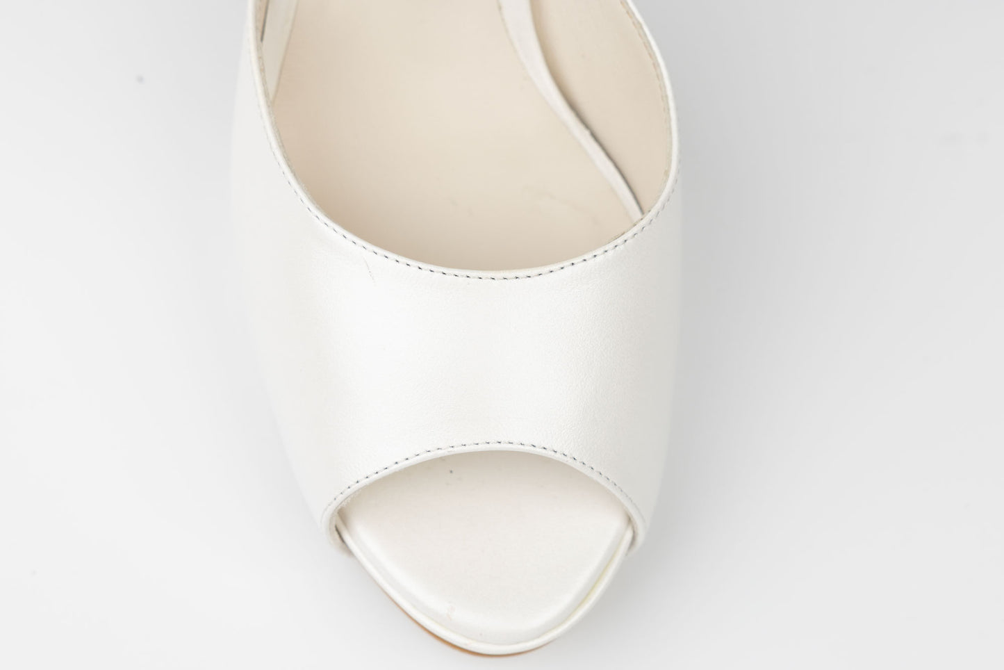 Sandale mireasa piele naturala NINA OCHINNI 304-1 Alb