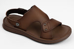 Sandale barbati piele naturala MELS 3515 Maro mic 37-40