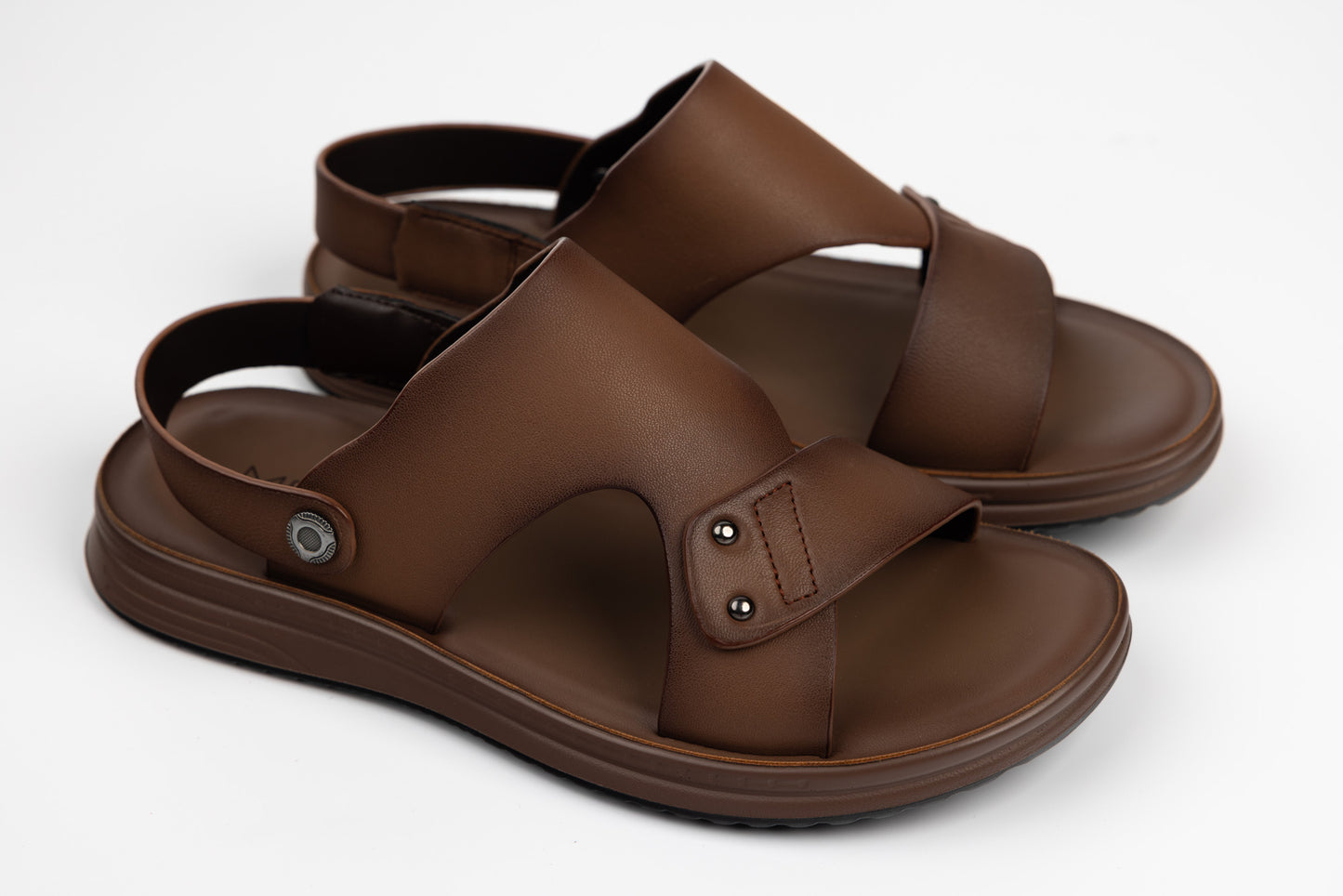 Sandale barbati piele naturala MELS 3515 Maro mic 37-40