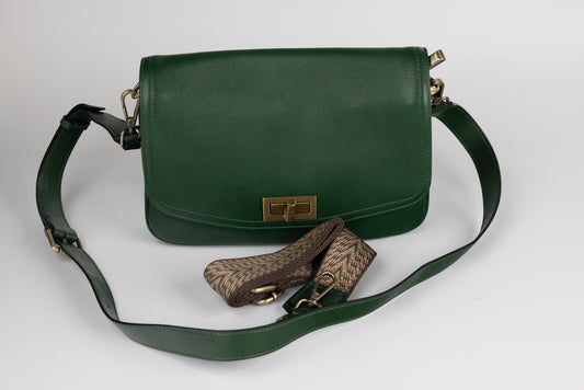 Geanta dama piele naturală FENIX FASHION 9803 GREEN