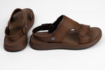 Sandale barbati piele naturala MELS 3515 Maro mic 37-40